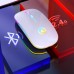 New Ultra-Thin Mini Mice Rechargeable Lithium Battery Colorful  BT3.0 Optical Gaming Wireless Mouse