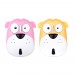 Wireless Mouse Rechargeable USB Optical Silent Cute Cartoon Lucky Dog Design 1200 DPI Ergonomic Computer Mouse