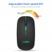 Dual-Mode Wireless 2.4G BT Rechargeable Wireless Office Mouse