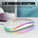 Rechargeable Colorful 2.4Ghz Optical Gaming Wireless Mouse