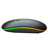 Mini silent optical gaming mouse colorful rechargeable mouse LED wireless mouse