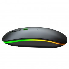 Mini silent optical gaming mouse colorful rechargeable mouse LED wireless mouse