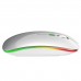 Mini silent optical gaming mouse colorful rechargeable mouse LED wireless mouse