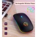 Hot Selling Rechargeable Lithium Battery Colorful 2.4Ghz Optical Wireless Gaming Mouse