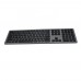 Ultra-thin wireless rechargeable office keyboard aluminum alloy home office keyboard