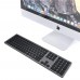 Ultra-thin wireless rechargeable office keyboard aluminum alloy home office keyboard