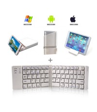 Portable aluminum alloy foldable wireless keyboard office foldable wireless keyboard