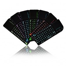 Portable Ergonomic Wireless Silent RGB Backlit Keyboard