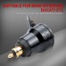 Aluminum Alloy QC3.0 5V 2.1A Din Plug To Socket Motorcycle Dual USB Charger Adapter Car Din Hella Powerlet Socket