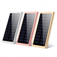 New Solar 20000mah External Battery 2 Usb Led Charger Portable Mobile Phone Solar Power Bank