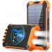 Hot trending wireless solar mobile charger portable power bank 26800mah