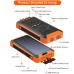 Hot trending wireless solar mobile charger portable power bank 26800mah