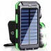 Solar Power Bank Dual USB 20000mAh Waterproof Wireless PowerBank Solar Mobile Phone Charger Solar Cargador For Phone