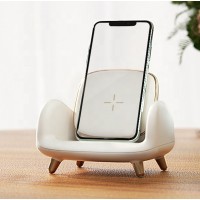 Cute Sofa Cartoon Style Wireless Charging Holder For iPhone 14 13 12 For Samsung 15W Qi Fast Portable Wireless Charger