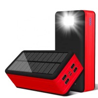 50000 mah solar power bank Factory ODM/OEM Service 2 USB Portable External Solar Power bank