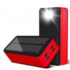 50000 mah solar power bank Factory ODM/OEM Service 2 USB Portable External Solar Power bank