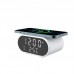 Newest Alarm Clock OEM Logo 15W Fast Charger Temperature Digital Clock With Wireless Charging