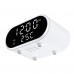 Newest Alarm Clock OEM Logo 15W Fast Charger Temperature Digital Clock With Wireless Charging