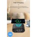 Newest Alarm Clock OEM Logo 15W Fast Charger Temperature Digital Clock With Wireless Charging